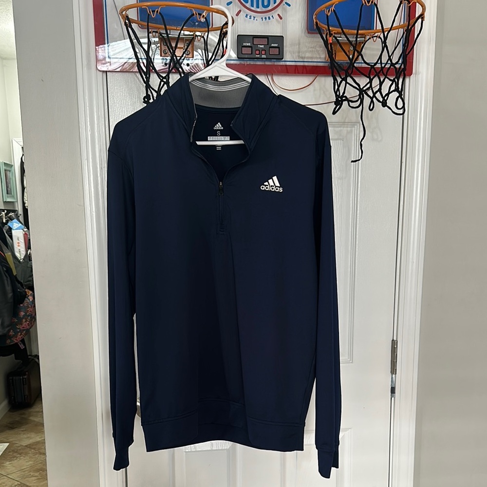 Adidas Golf Navy Quarter-Zip Pullover